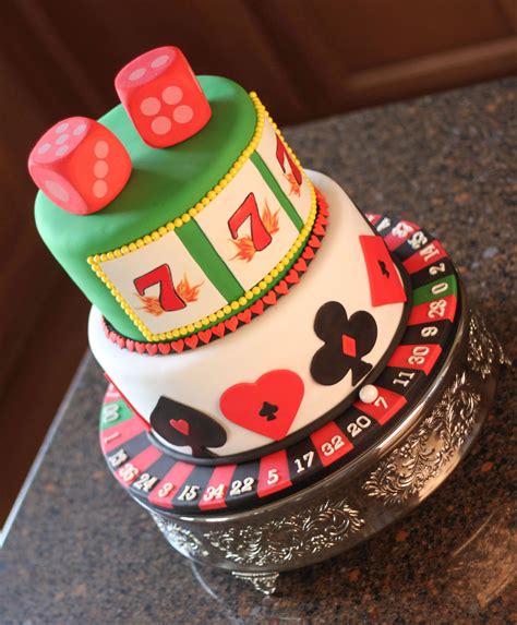 casino theme cake